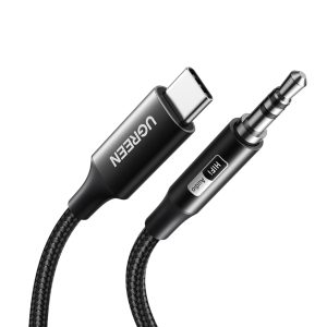 UGREEN USB Type-C to 3.5mm AUX Audio Cable 2M - Black