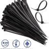 Noble 2.5 x 100mm Pack of 100 Black Nylon Cable Ties