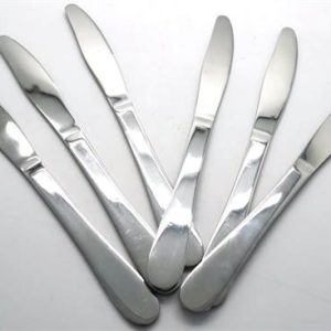 Casey Catering 6 Piece Stainless Steel Dinner Knives Set Plain