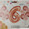 Casey 13pc Rose Gold and White Balloon Set Nr 6