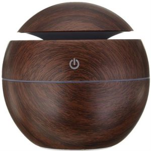 Casey Ultrasonic Aroma Mini Portable Humidifier Dark Wood