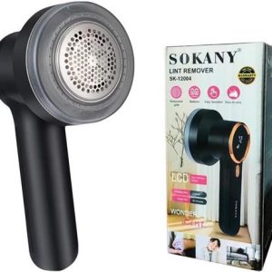 Sokany Black Lint Remover Rechargeable With LCD