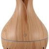 Casey Ultrasonic Aroma Humidifier Light Hollow Wood Grain