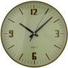 Casey Wall Clock Pine Woodgrain Beige