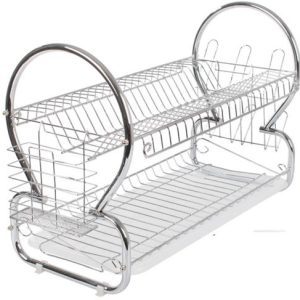 Casey 2 Layer 40cm Stainless Steel Medium Dish Rack