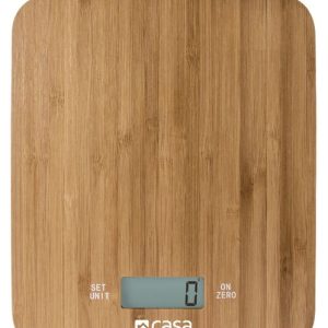 CASA ELECTRONIC BAMBOO KITCHEN SCALE