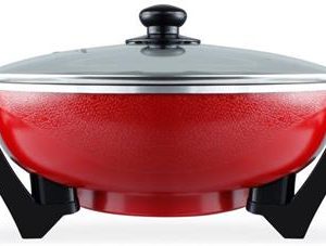 Mellerware 1500w Aluminium Red Electric Bangkok Wok