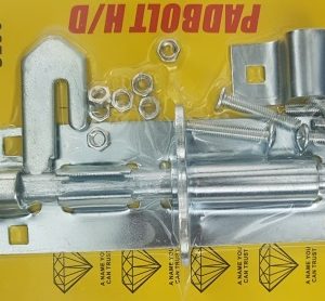 Noble Lockable Pad Bolt latch 150mm Zinc Plated